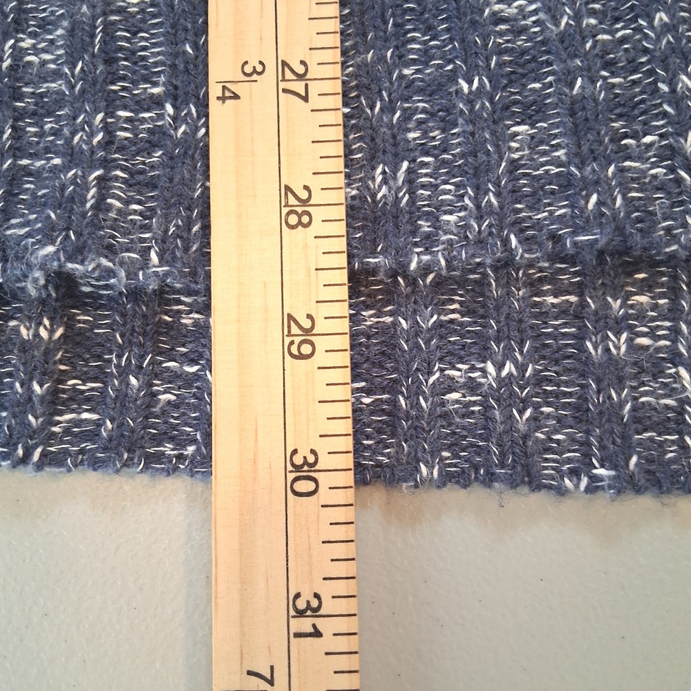Christopher‎ & Banks Womens Sweater Vest XL Blue Marled Knit Cowl Neck Pullover - Picture 11 of 11